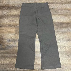 Eileen Fisher Pants Womens size 6 Gray Wide Leg Heavy Linen Trouser NWT